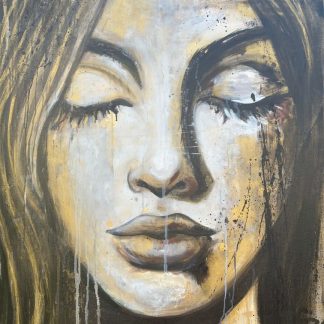 SERENITY IN GOLD AND BLACK